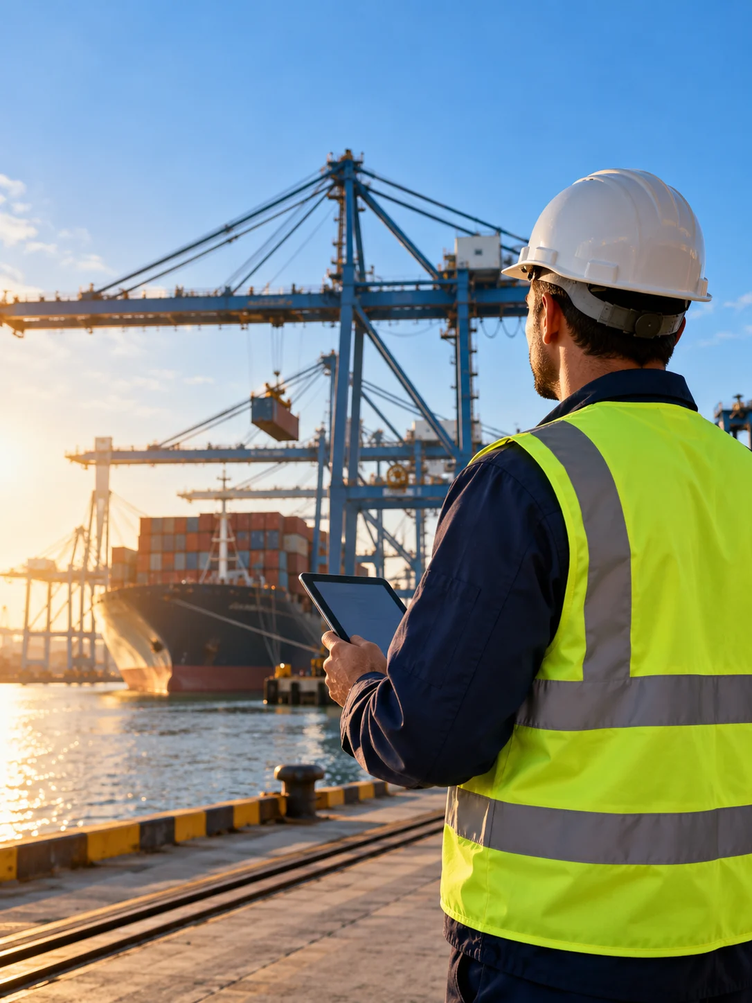 Generated logistics supervisor coordinating port operations