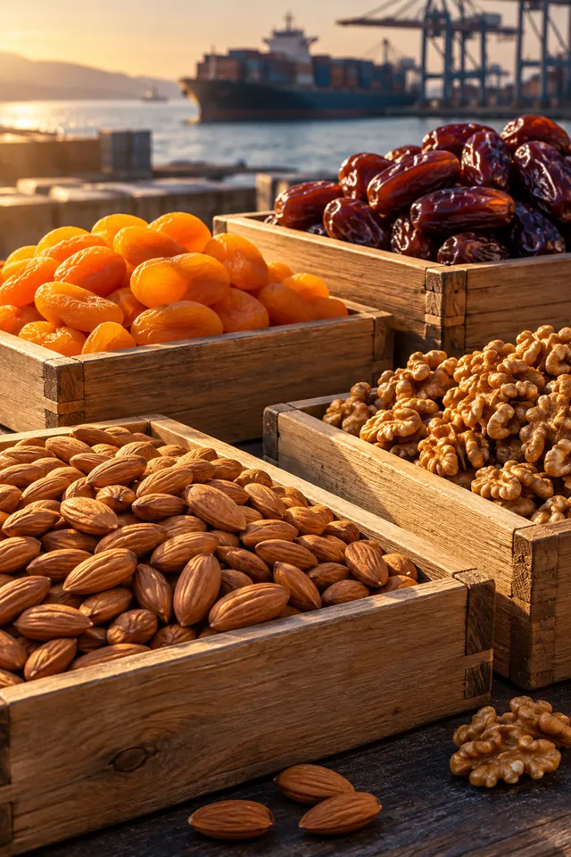 Illustrative dry fruits cargo